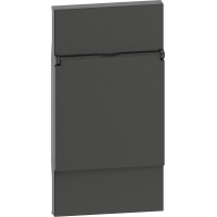 Лицев панел с капаче за контакт ШУКО 2 мод. цвят Черен Living Now Bticino