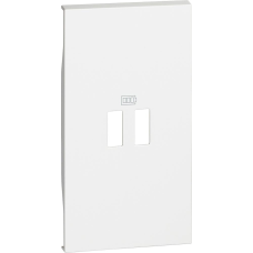 Лицев панел за USB розетка тип 2xA/2xC/A+C 2 мод. цвят Бял Living Now Bticino