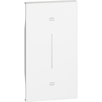 Лицев панел за бутон за щори 2 мод. цвят Бял Living Now Bticino