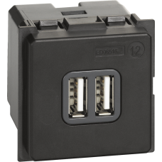 Розетка 2xUSB за зареждане тип A 3A 15W 2 мод. Living Now Bticino