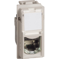 Розетка RJ45 cat.6A STP конектор toolless IDC 1 мод. цвят Крем Living Now Bticino