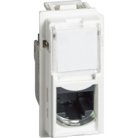 Розетка RJ45 cat.6 FTP конектор toolless IDC 1 мод. цвят Бял Living Now Bticino