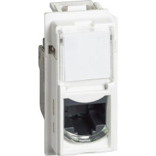 Розетка RJ45 cat.6 FTP конектор toolless IDC 1 мод. цвят Бял Living Now Bticino