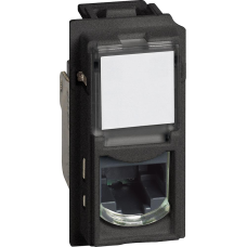 Розетка RJ45 cat.6 STP конектор toolless IDC 1 мод. цвят Черен  Living Now Bticino