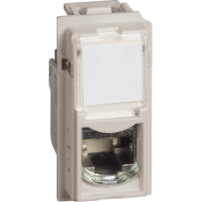 Розетка RJ45 cat.6 UTP конектор toolless IDC 1 мод. цвят Крем Living Now Bticino