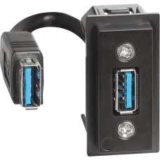 Розетка USB за данни тип A с кабел 15см 1 мод. Living Now Bticino