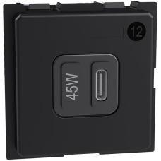 Розетка USB за зареждане тип C Power Delivery 45W 2 мод. Living Now Bticino