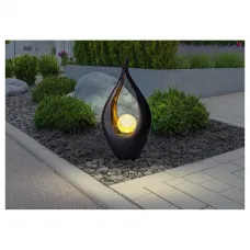 Globo SOLARLEUCHTE KUNSTSTOFF BRONZEFARBEN, 1XLED 33468