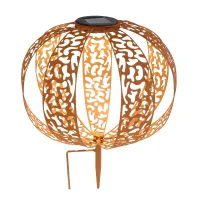 Globo SOLARLEUCHTE METALL ROSTFARBEN, 1XLED 33647R