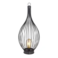 Globo SOLARLEUCHTE METALL SCHWARZ, 1XLED 33672