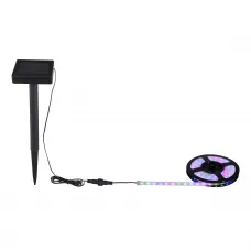 Globo SOLAR-LICHTERKETTE KUNSTSTOFF SCHWARZ, 60XLED 33696-180RGB