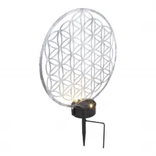 Globo SOLARLEUCHTE METALL SILBERFARBEN, 2XLED 36601