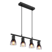Globo HÄNGELEUCHTE METALL SCHWARZ MATT, 4XE14 54312-4H
