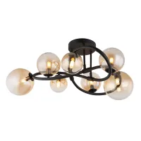 Globo DECKENLEUCHTE METALL SCHWARZ MATT, 7XG9 LED 56141-7D