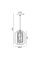 Пендел TRITON ZM391P24WDL Aca Lighting 1xE27